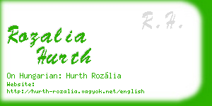 rozalia hurth business card