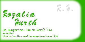 rozalia hurth business card